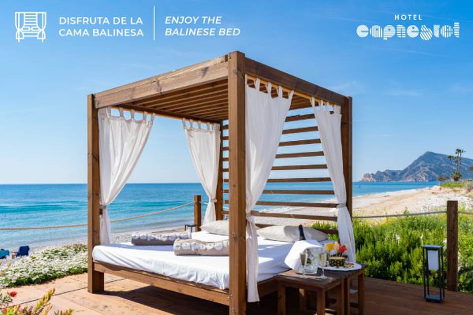 Don't miss our balinese bed Cap Negret Hotel Altea, Alicante
