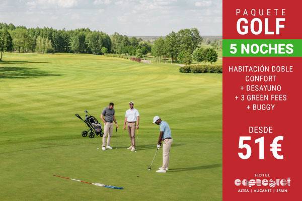 Experiencia golf 5 noches cap negret hotel altea, alicante Experiencia golf 5 noches cap negret hotel altea, alicante